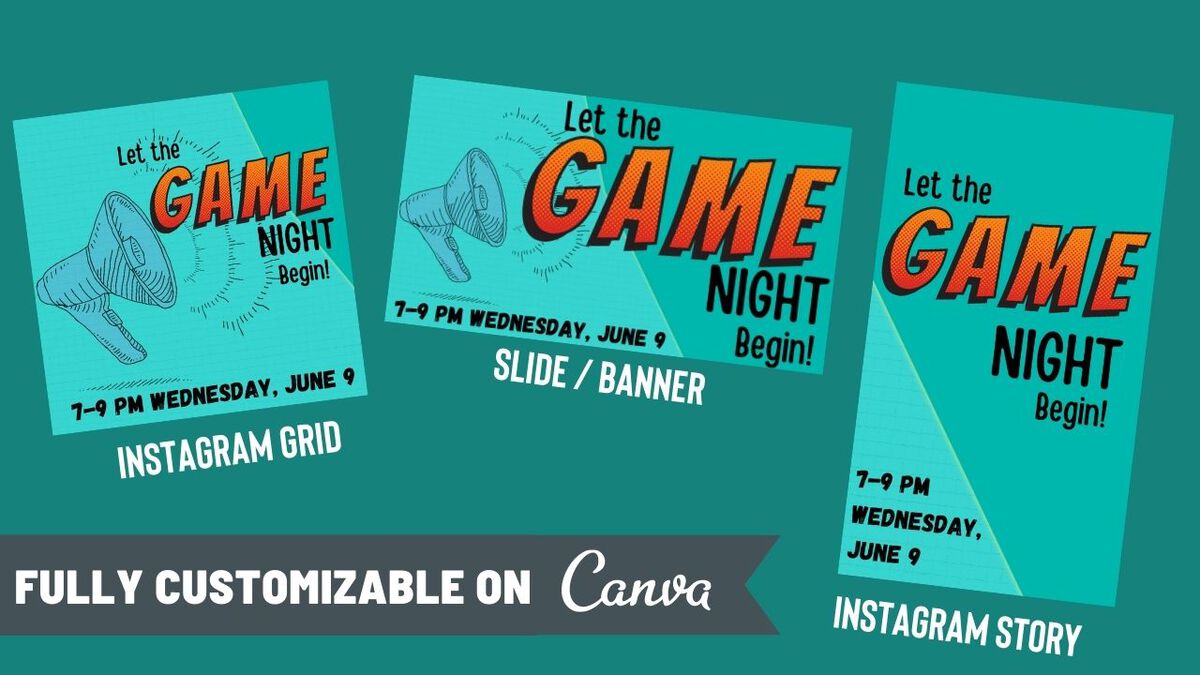 Game Night Canva Graphics Kit image number null